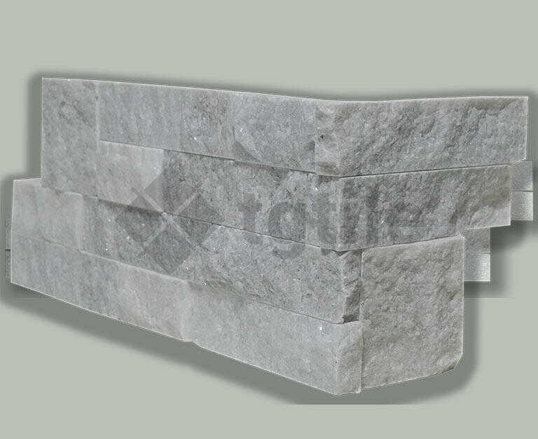 Ledger Panel Mugla White Corner Marble