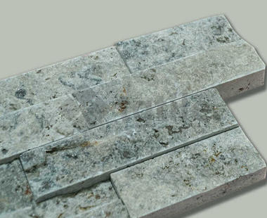 Ledger Panel Silver Travertine Marble